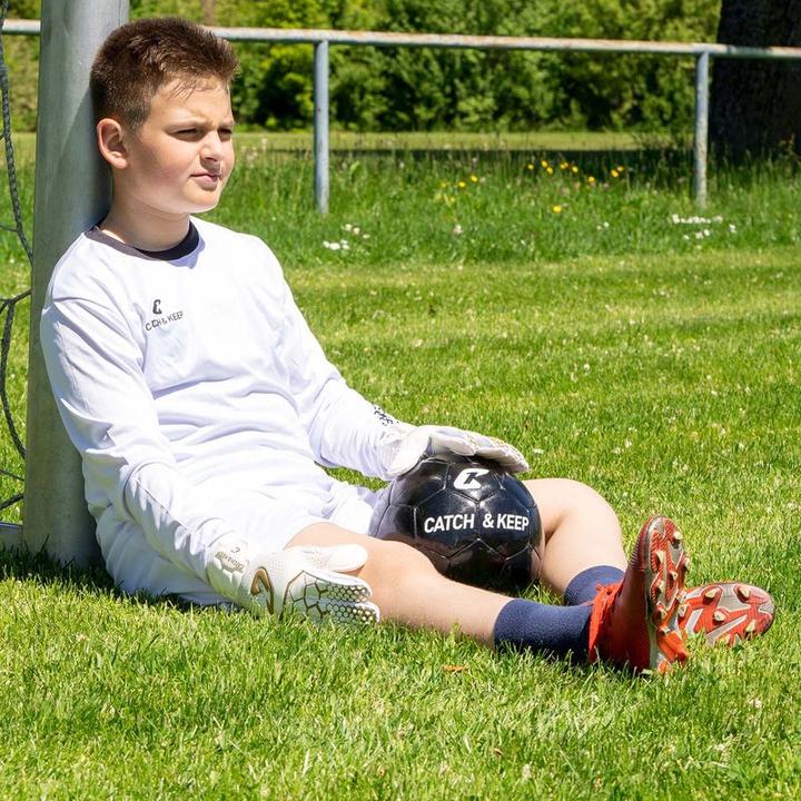 Produktbild Catch & Keep Fussballhandschuhe Kralle Junior Pro 3.0 Gr. 6 Golden Torwart Keeper Goalie Handschuhe (6)