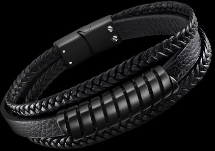 Immagine prodotto Lotus Stile - Bracciale in pelle da uomo Urban Man LS2208-2 / 3 (M) (22 cm, Cuoio, Acciaio inossidabile)
