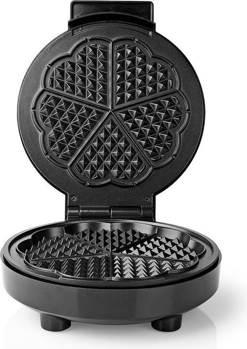 Immagine prodotto Nedis Macchina per waffle | 5 waffle a forma di cuore | 19 cm | 1000 W | Controllo automatico della (Spina UE)