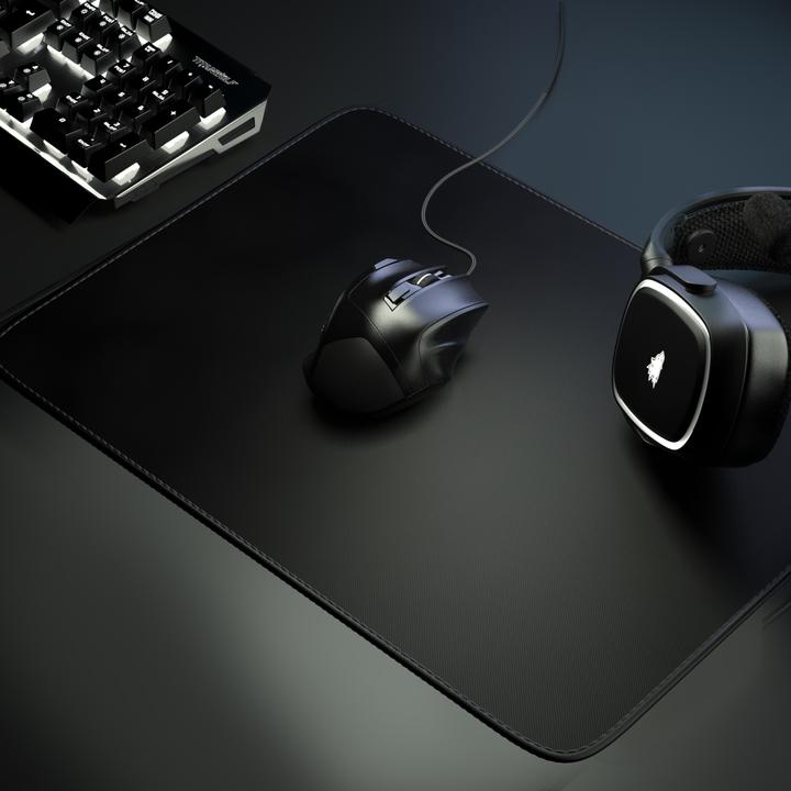 Actual product image Titanwolf Gaming mouse pad, speed gaming mouse mat 280 x 200mm, mouse pad with rubberised back, black
