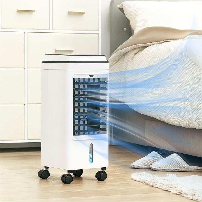 Produktbild Swisshandel24 3 in 1 Mobile Klimaanlage mit Luftbefeuchtung Wasserkühlung 4L für 20  Weiss (20 m²)