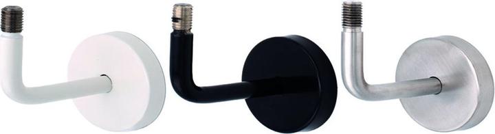 Productafbeelding OK-Line Trapleuninghouder 01 in wit (Staal zuiver wit RAL 9010 mat gepoedercoat)