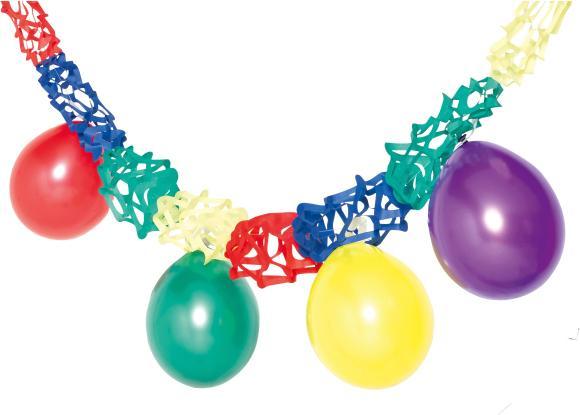 Produktbild Riethmüller Deko-Set Girlande mit Ballons Latex / Papier 27,9 (5 x)
