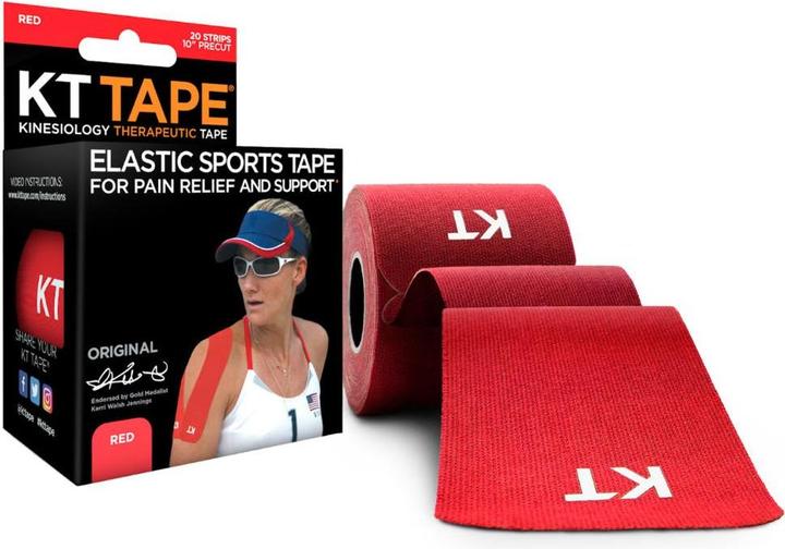 KT Tape Adhesive tape "Original adhesive tape pre-cut" 25x5 cm (set of 20) (0.20 m)