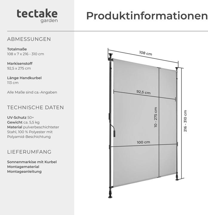 Actual product image tectake Taija (1.08 m)
