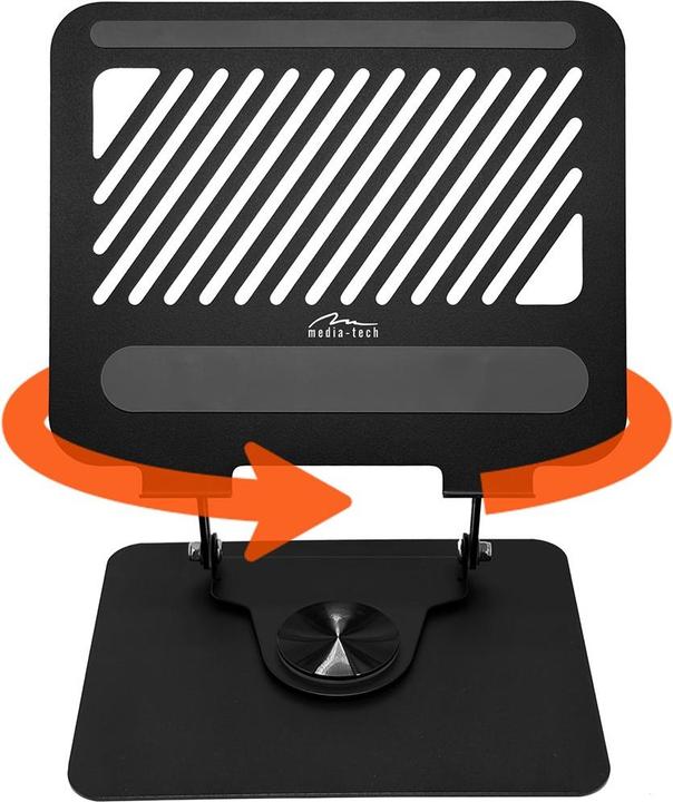 Produktbild Media-Tech Verstellbarer drehbarer ergonomischer Laptopständer 10–17” LAPTOP STAND ROTO MT2662