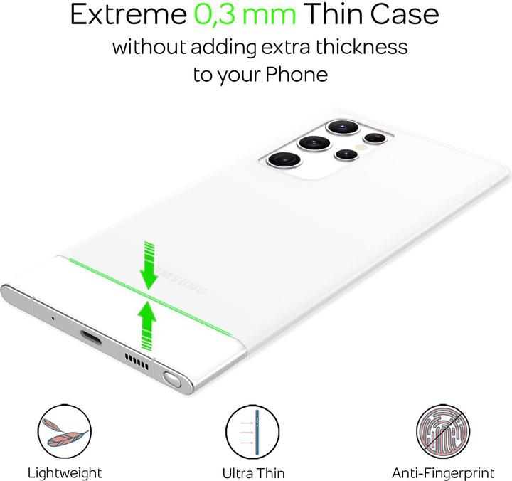 Immagine prodotto Nalia Custodia rigida estremamente sottile da 0,3 mm opaca (Samsung Galaxy S22 Ultra)