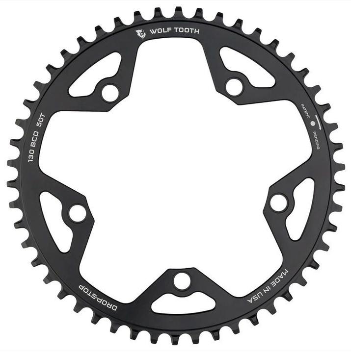 Produktbild Wolf Tooth Gravel/CX/Road Kettenblatt, 130 BCD, 5-Loch, 42 Z., black (130)