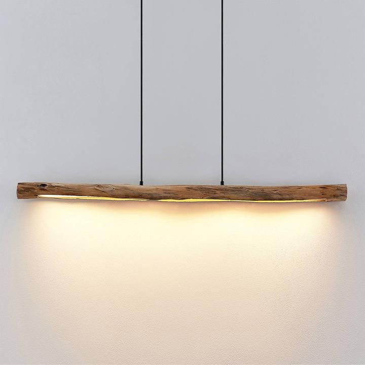 Image du produit Lindby Nekala LED Suspension Wood (3500 lm)