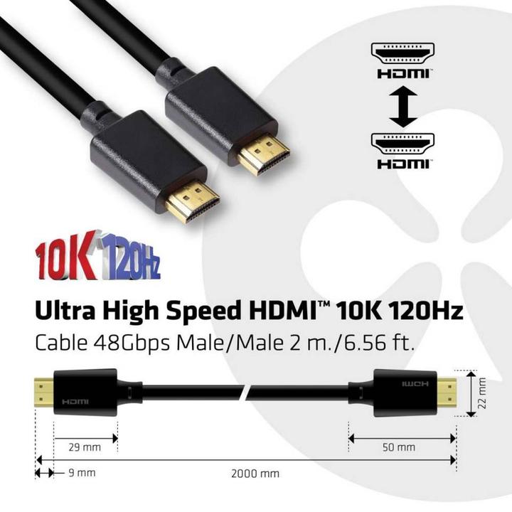 Immagine prodotto Club 3D HDMI (Typ A) — HDMI (Typ A) (2 m, HDMI)