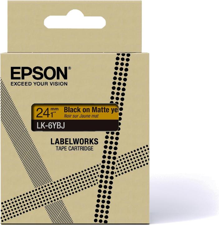 Epson Matte Yellow/Black 24mm LK-6YBJ (2.40 cm, Gelb)