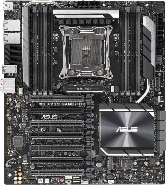 Produktbild ASUS Ws X299 Sage/10g (LGA 2066, Intel X299, SSI CEB)