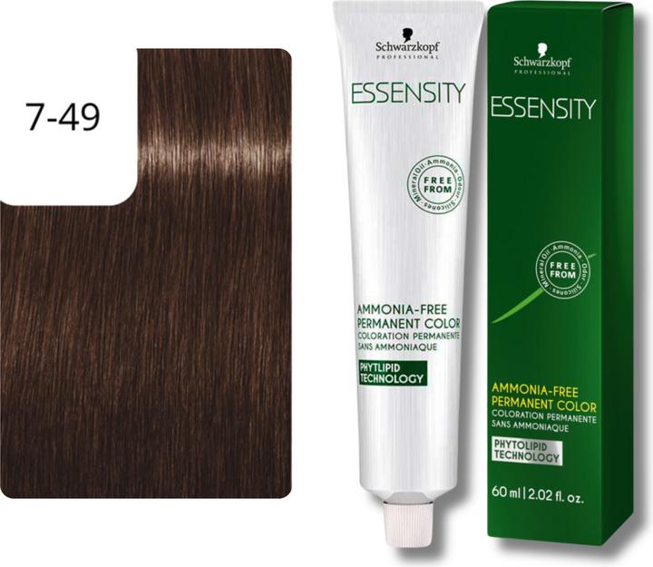 Image du produit Schwarzkopf Essensity 7-49 Blond Moyen Beige Violet 60 ml (7-49 Blonde moyenne Beige Pourpre beige)