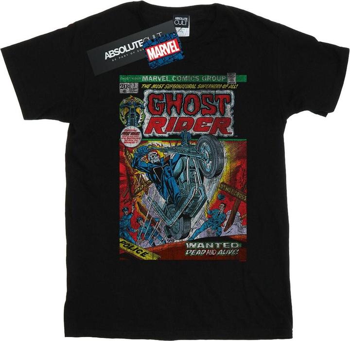 Ghost Rider Distressed Comic Cover TShirt (L)
