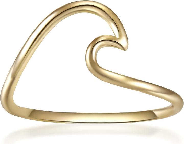 Produktbild Glanzstücke München Damen Welle Sterling Silber gelbgold - 11866 (60, 925 Silber)