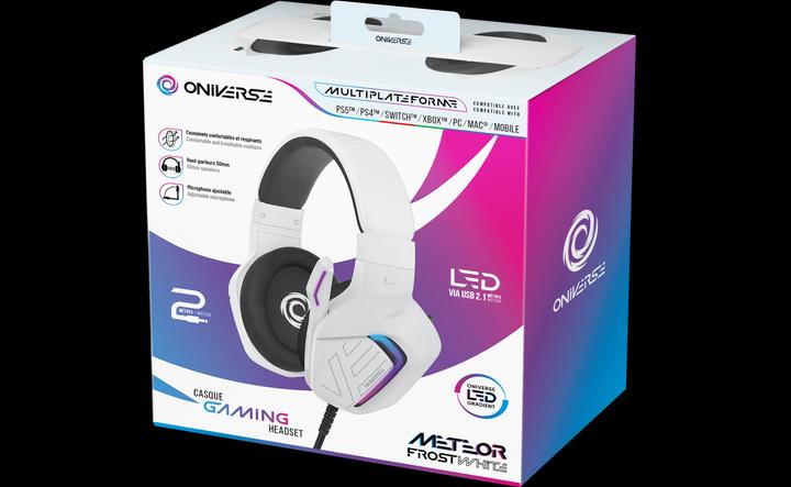 Produktbild Oniverse Gaming Headset Meteor - Frost White (Kabelgebunden)