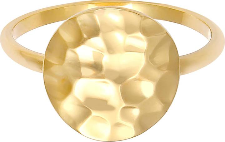 Immagine prodotto Elli Anello Dot Plate in argento 925 martellato (52, 925 Argento)
