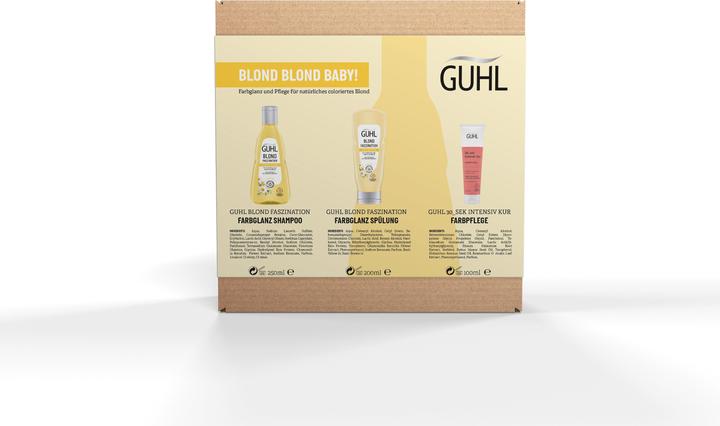 Image du produit Guhl Kit Avantage Blond - Contenu : Shampooing, Après-Shampooing & Cure - 550 ml - Type de cheveux : (550 ml, Shampoing liquide)