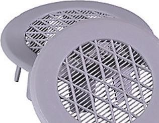 Actual product image Vink Duka Draenrørsventil Type 95.3 - Ø75MM (2 pcs.) Grå Med indstøbt insektnet.