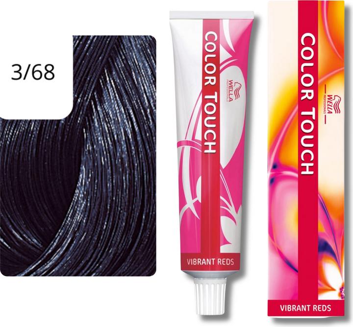 Produktbild Wella Color Touch Vibrant Reds (3/68 dunkelbraun violett-perl)