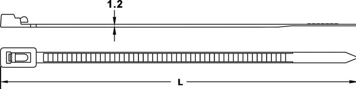 Immagine prodotto Tru Components Wiederöffnungsbinder (125 mm, 100 pz.)