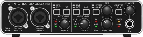 Image du produit Behringer UMC 204 HD (USB)