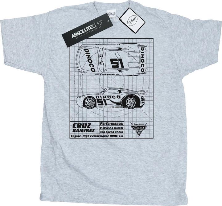 Disney Cars Cruz Ramirez Blueprint TShirt (XL)