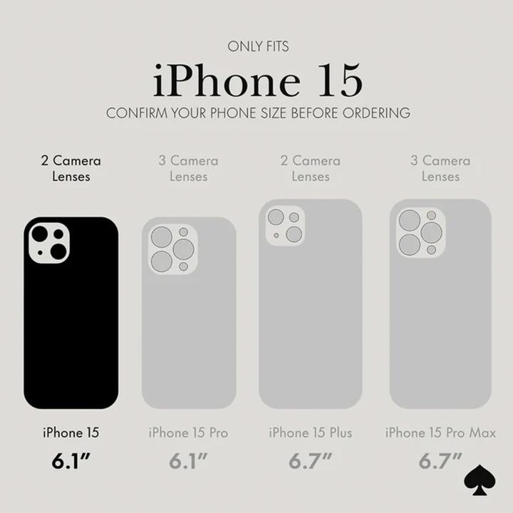 Produktbild Kate Spade Wrap Folio Case - Skórzane etui z klapką iPhone 15 (Pale Vellum) (Apple iPhone 15)