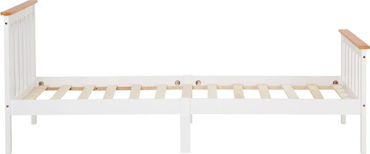 Produktbild Jamb Holzbett 90x200cm Landhausstil Weiss (90 x 200 cm)