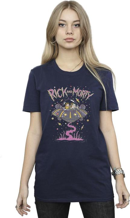 Rick And Morty Pink Spaceship TShirt (L)