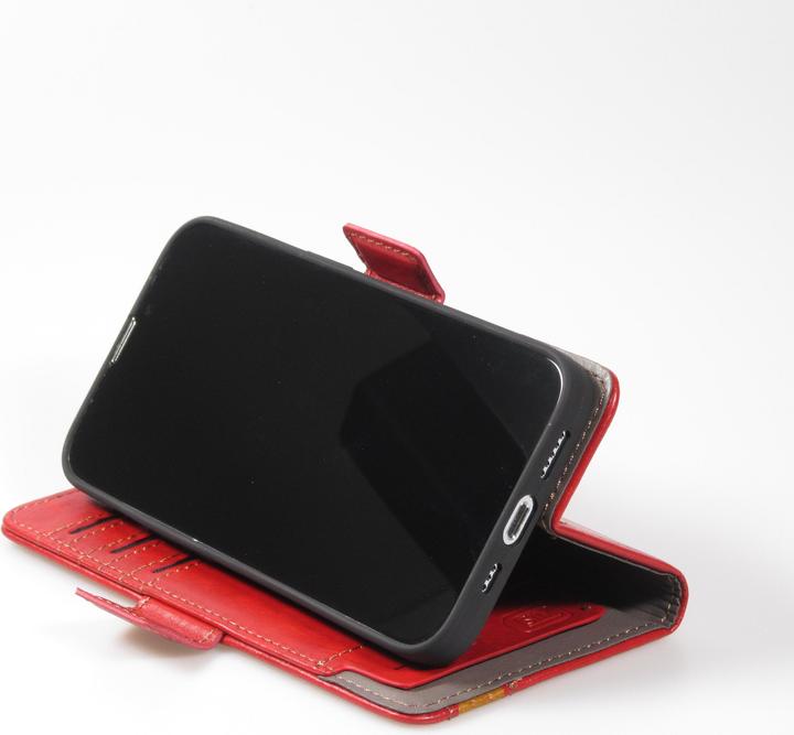 Image du produit PhoneLook Etui cuir Flip Wallet en cuir véritable avec stripe design et compartiment à cartes (Apple iPhone 13 Pro Max)