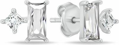 Image du produit Brilio Silver - Silver stud earrings with cubic zirconia EA1122W