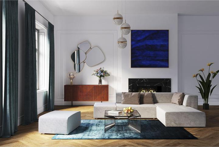 Produktbild Kare Design Ottomane Infinity Grau Rechts (Liege)
