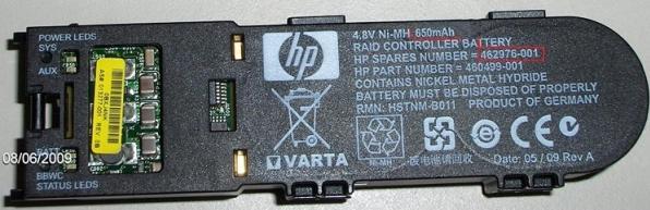 Immagine prodotto HPE Pacco batteria W. Cache (1 Celle, 650 mAh)