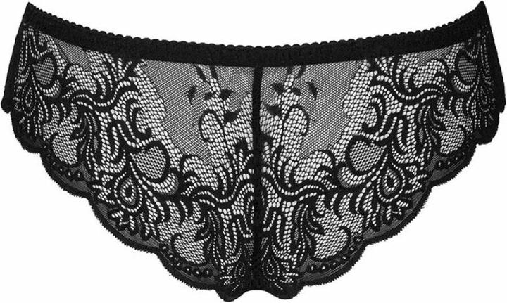 Actual product image LivCo Corsetti Fashion Love Story Lc 90679 Panty With Crotchless Without Black (M)