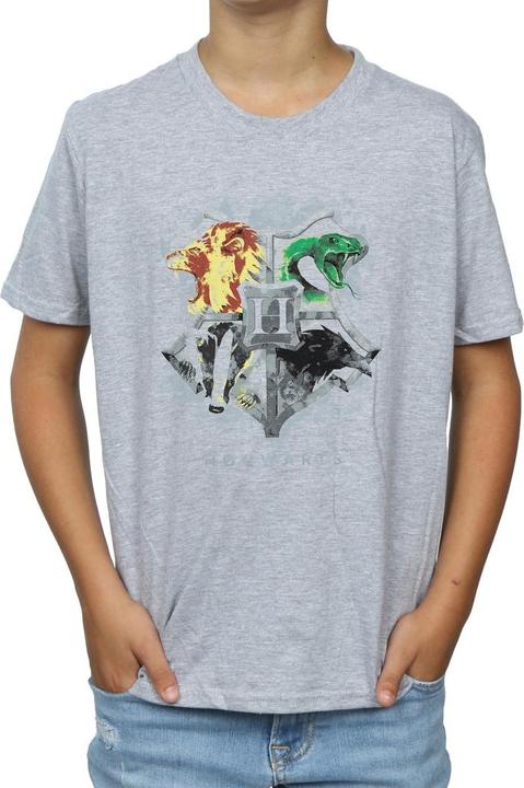 Immagine prodotto Hogwarts Painted Crest Maglietta Ragazzi (140, 146)