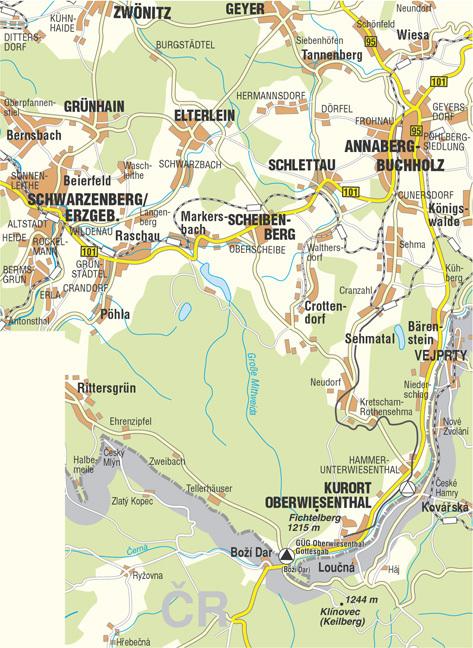 Produktbild Oberwiesenthal und Umgebung 1 : 33 000