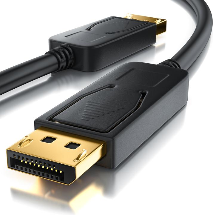 Image du produit CSL Câble DisplayPort 4k 60Hz Ultra HD - DisplayPort 1.2 vers DP 4K 1.2 y compris le transfert audio (5 m, DisplayPort)