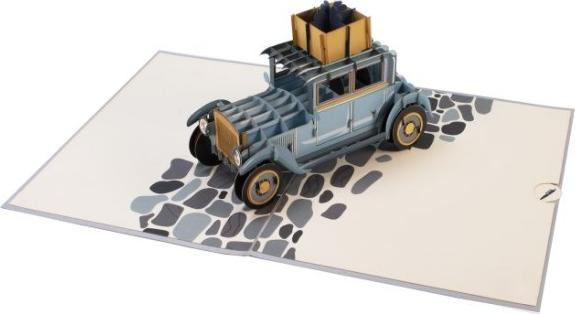 Produktbild Hervorragend Grusskarte Auto mit Geschenk - 3D Pop-up (1 Stk.)