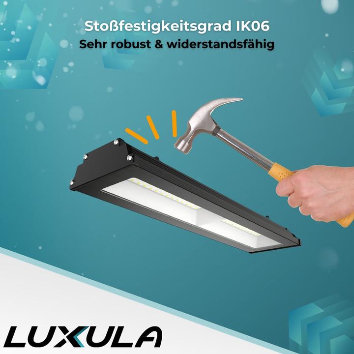 Produktbild Luxula LED-Hallenleuchte LX500141, HighBay, linear, 100W, 10000lm, 4000K (10000 lm)