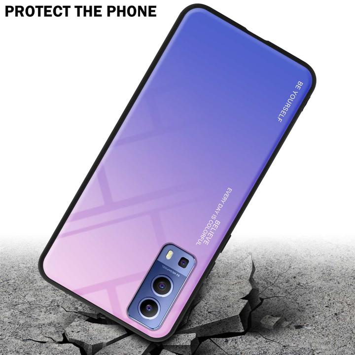 Actual product image Cadorabo TPU 2 colors glass envelope (Vivo Y72 5G, Vivo Y52s 5G)