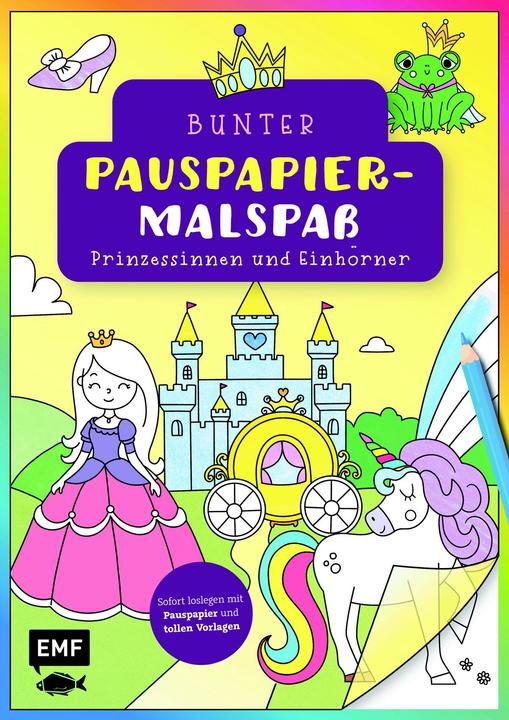 Produktbild Bunter Pauspapier-Malspass – Prinzessinnen und Einhörner