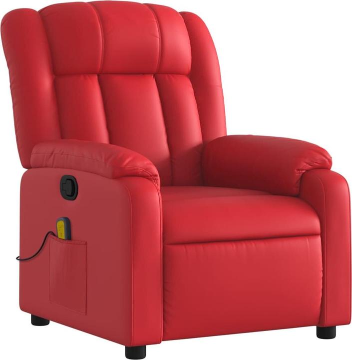 VidaXL Massagesessel Rot Kunstleder