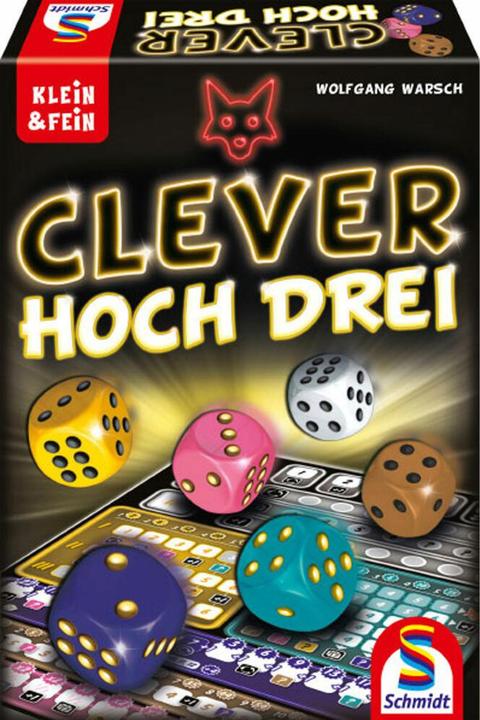 Actual product image Schmidt Spiele Clever to the power of three (German, French, Italian, English)