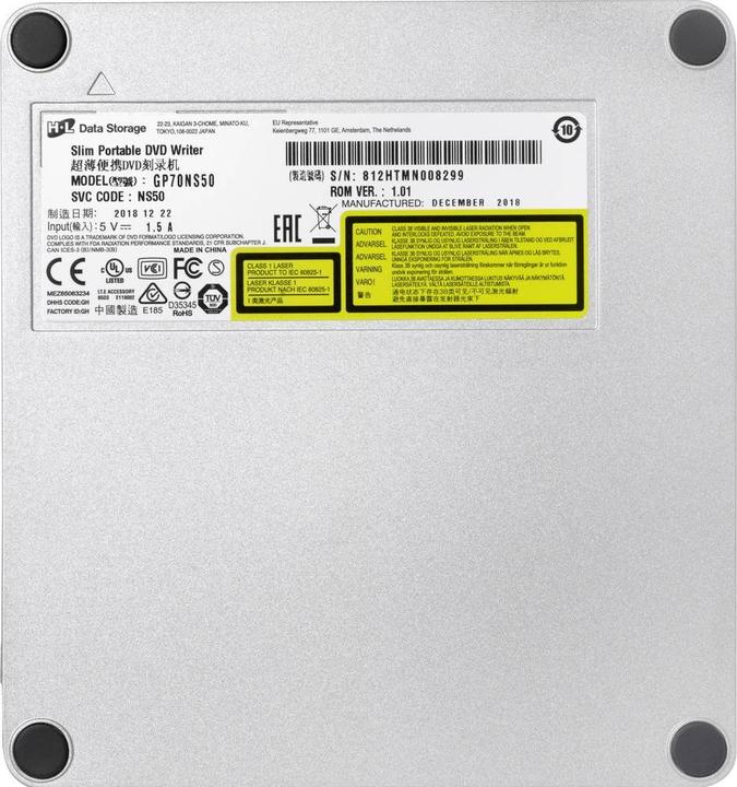 Immagine prodotto LG GP70NS50 (Masterizzatore DVD, Masterizzatore CD, Unità DVD, Unità CD)