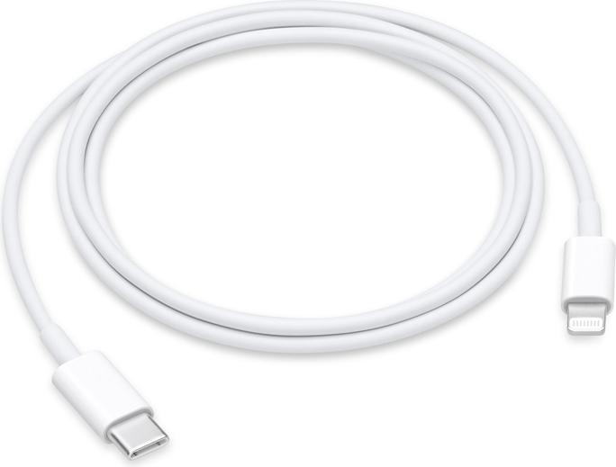Actual product image - MX0K2ZM|A Lightning|Type-C data cable white (ground) (1 m, USB 3.2 Gen 1, 96 W)
