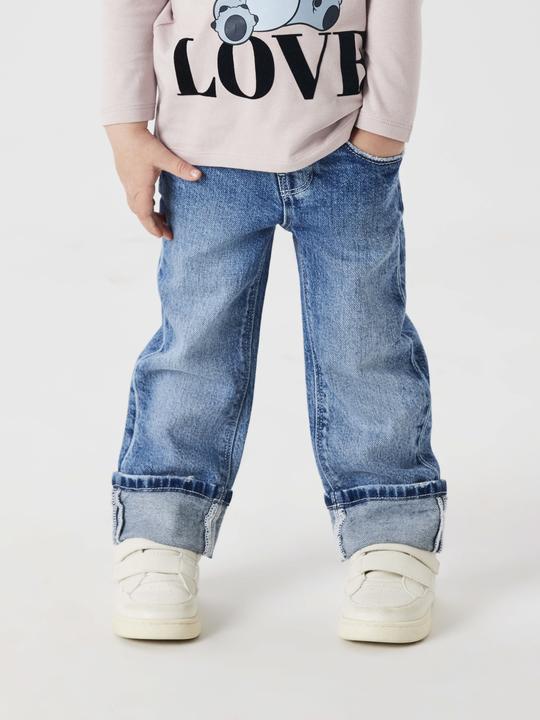 Actual product image Name it Straight Fit Fold-up Jeans (128)