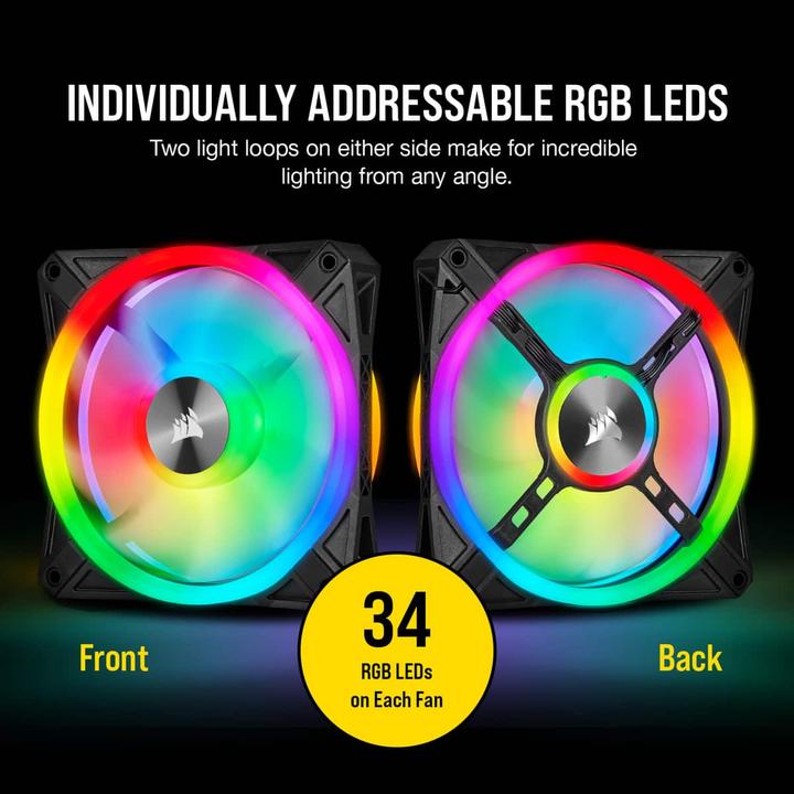 Image du produit Corsair iCUE QL120 RGB (120 mm, 3 x)