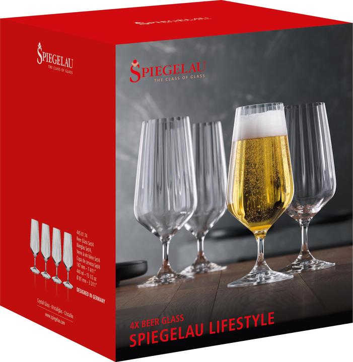 Actual product image Spiegelau Beer Glass Set/4 445/24 LifeStyle UK/3 (0.44 l, 4 x)