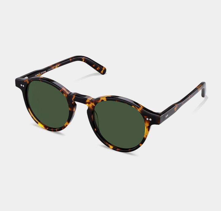 Immagine prodotto James Dixon Havanna/Grün – Oxford – Rund – Acetat – Sonnenbrille